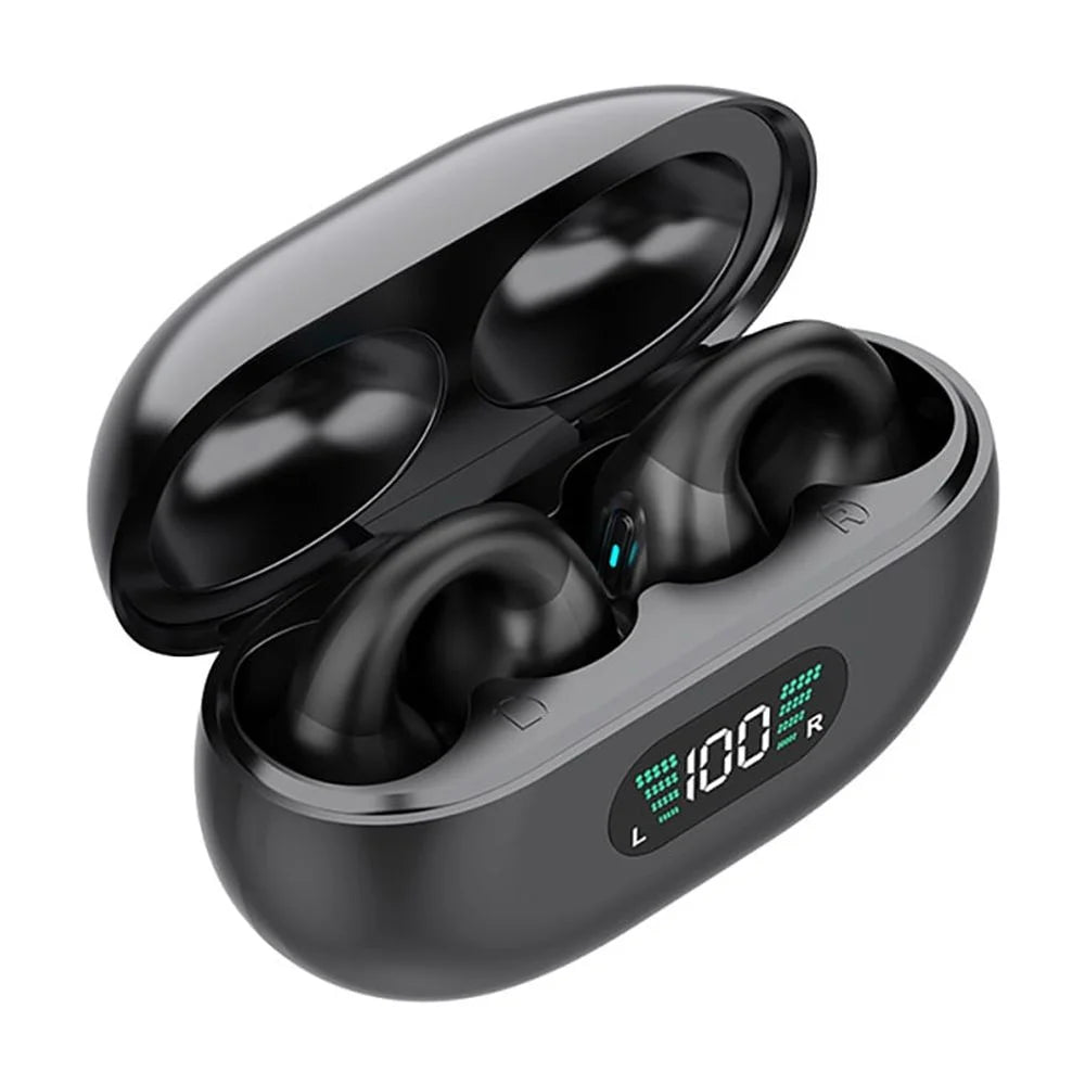 Open Ear Bluetooth Headphones Wireless Clip-on Earbuds for iPhone Android,Bluetooth 5.3 Sport Earbud for Running, Sports, Workouts, Business, Active Lifestyle