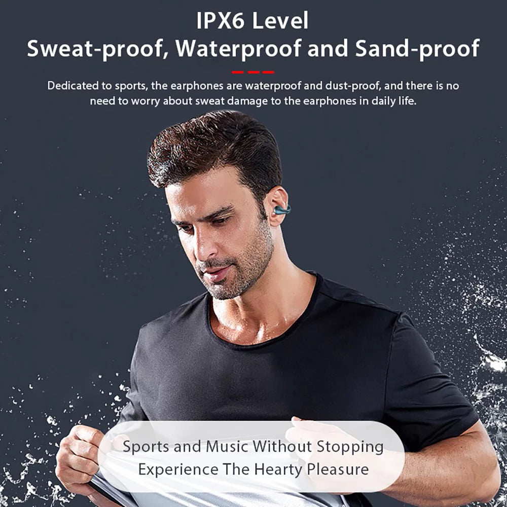 Open Ear Bluetooth Headphones Wireless Clip-on Earbuds for iPhone Android,Bluetooth 5.3 Sport Earbud for Running, Sports, Workouts, Business, Active Lifestyle
