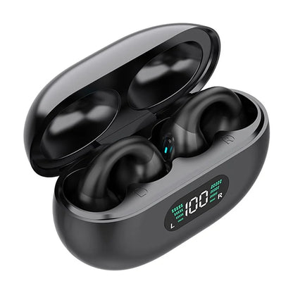 Open Ear Bluetooth Headphones Wireless Clip-on Earbuds for iPhone Android,Bluetooth 5.3 Sport Earbud for Running, Sports, Workouts, Business, Active Lifestyle