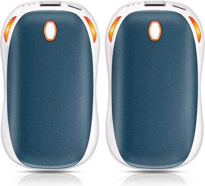 Upgraded 10000Mah Quick Charge 2 in 1 Hand Warmers Rechargeable Power Bank, Reusable Electric Portable Pocket Hands Heater Winter Warmer, 15 Hours Portable Heater Therapy Outdoors Warm Gifts