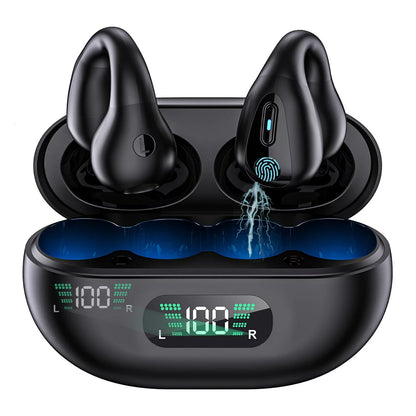 Open Ear Bluetooth Headphones Wireless Clip-on Earbuds for iPhone Android,Bluetooth 5.3 Sport Earbud for Running, Sports, Workouts, Business, Active Lifestyle