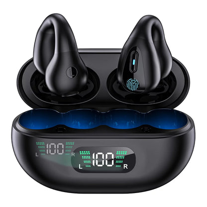 Open Ear Bluetooth Headphones Wireless Clip-on Earbuds for iPhone Android,Bluetooth 5.3 Sport Earbud for Running, Sports, Workouts, Business, Active Lifestyle