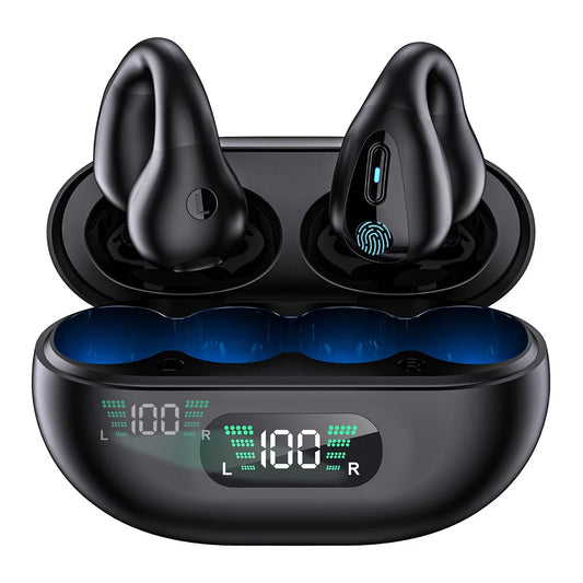 Open Ear Bluetooth Headphones Wireless Clip-on Earbuds for iPhone Android,Bluetooth 5.3 Sport Earbud for Running, Sports, Workouts, Business, Active Lifestyle